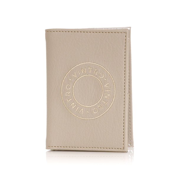 PORTAPASAPORTE SOLIDO BEIGE