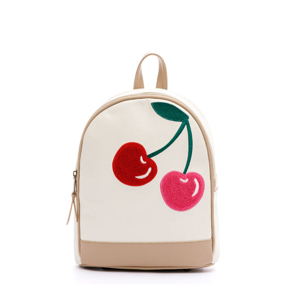 BACKPACK PEQUEÑO PARA MUJER PERU BEIGE EN CUERO VEGANO