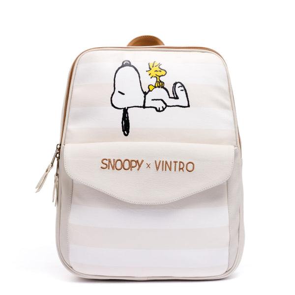 BACKPACK PARA MUJER PORTAPC SNOOPY EN CUERO VEGANO